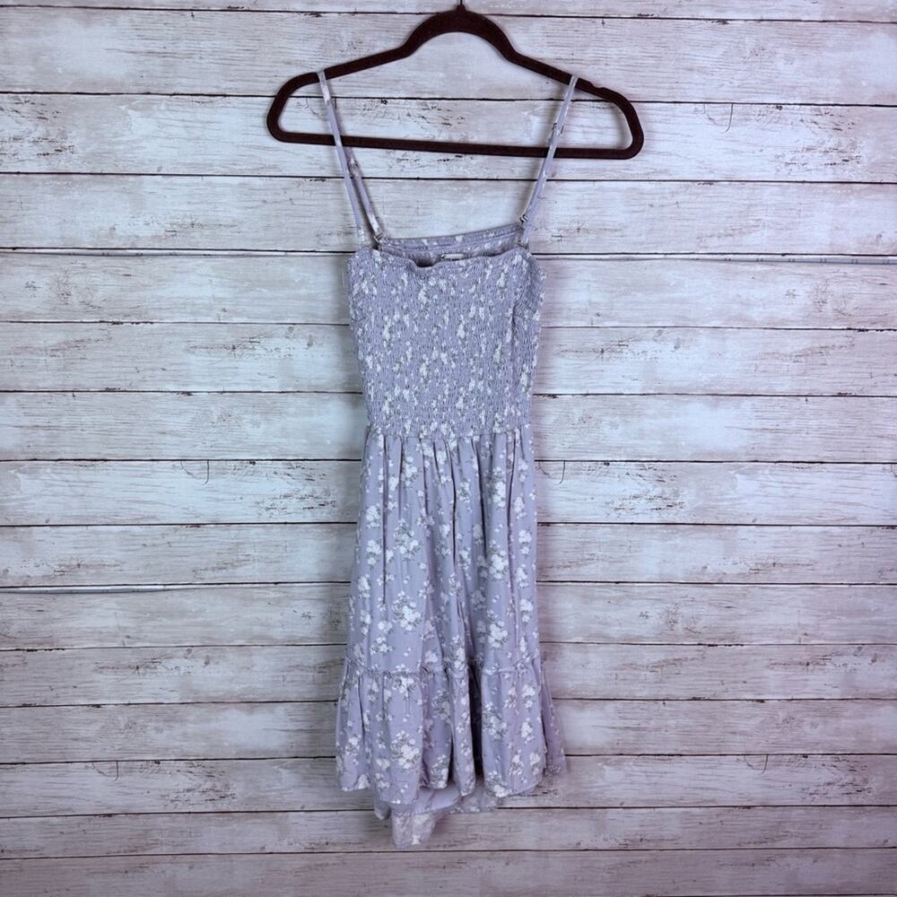 Hollister Floral Smocked Dress Size Large